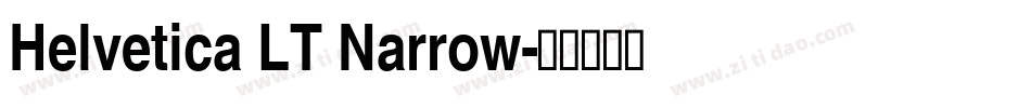 Helvetica LT Narrow字体转换